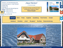 Tablet Screenshot of haus-werdum.de